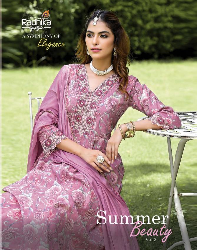 Summer Beauty Vol 2 By Radhika Cotton Foil Printed Readymade Suit Wholesale Price in Surat